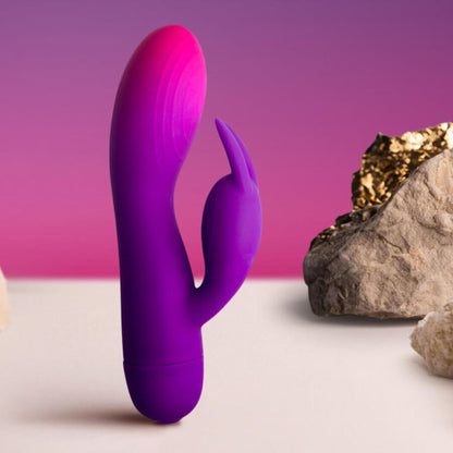 Vibratore coniglio viola Glo-girl di Rocks-Off, immagine 3