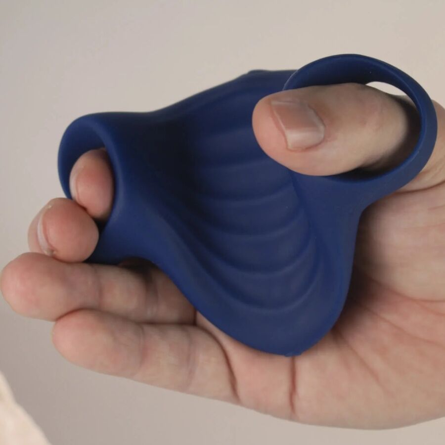 Masturbatore vibratore flessibile Palm blue di Rocks-Off, immagine 5