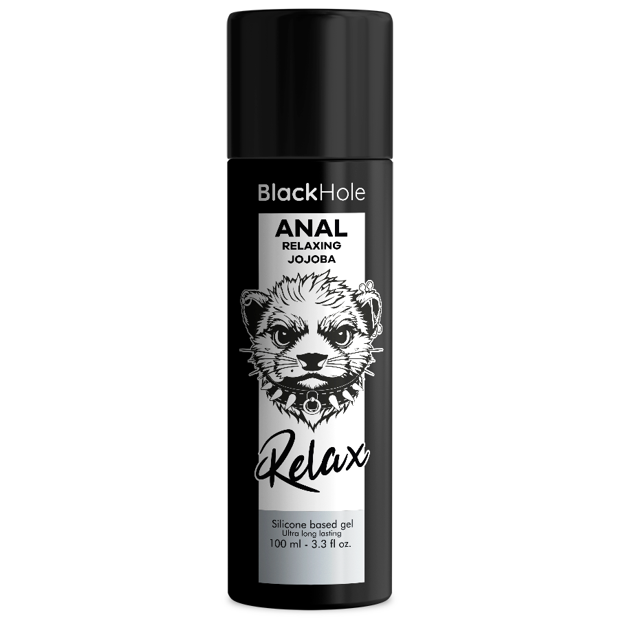Lubrificante anale rilassante anale jojoba base silicone 100 ml di Black Hole