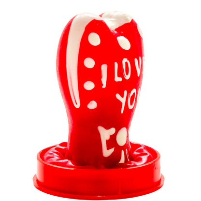 Preservativi dipinti a mano cuore - modello i love you 1 di Condomerie, immagine 4