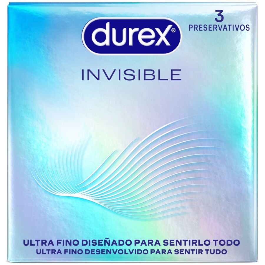 Preservativi invisibili ultra sottili 3 unità di Durex