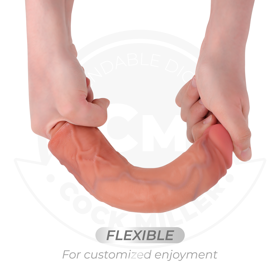 Dildo realistico con ventosa e telecomando vibrazione 20,5 cm, immagine 7