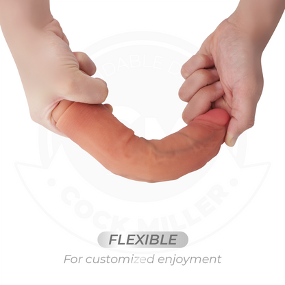 Dildo realistico con ventosa e vibrazione telecomando 19,5 cm, immagine 7