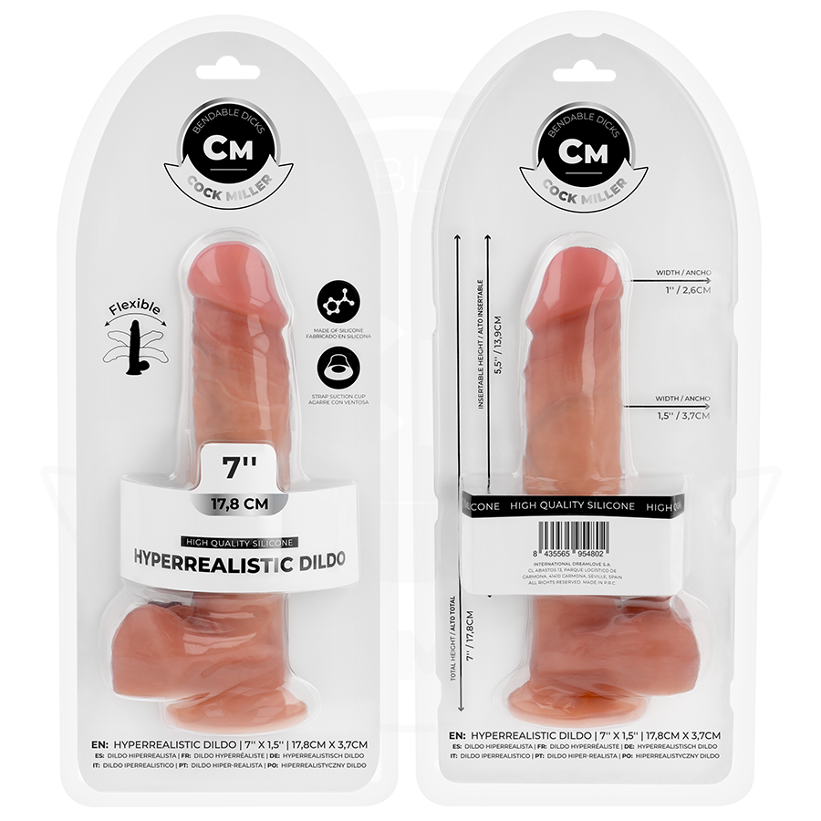 Dildo articolabile iperrealistico 17,8 cm, immagine 8