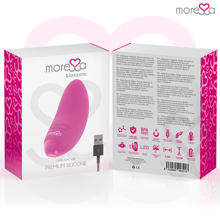 Vibratore Blossom rosa di Moressa, immagine 7