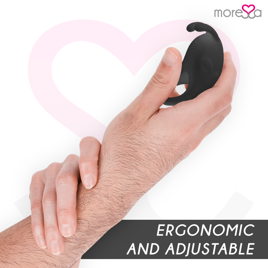 Sex toy brad premium silicone ricaricabile nero di Moressa, immagine 5