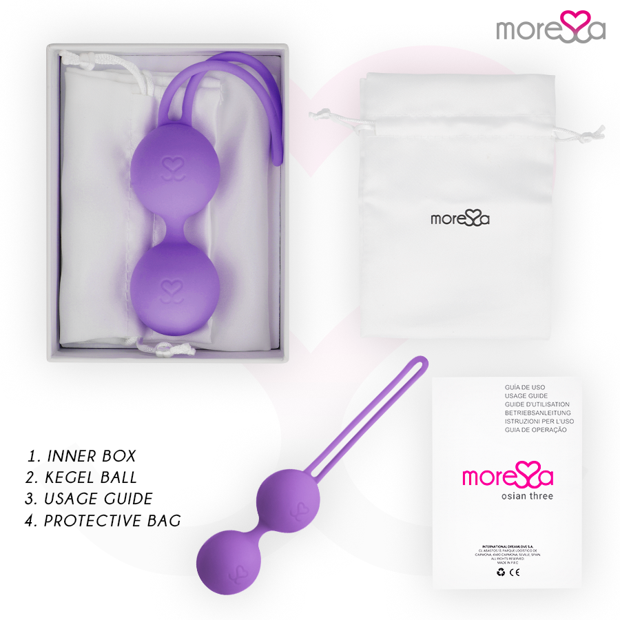 Sex toy osian tre premium silicone lilla di Moressa, immagine 6