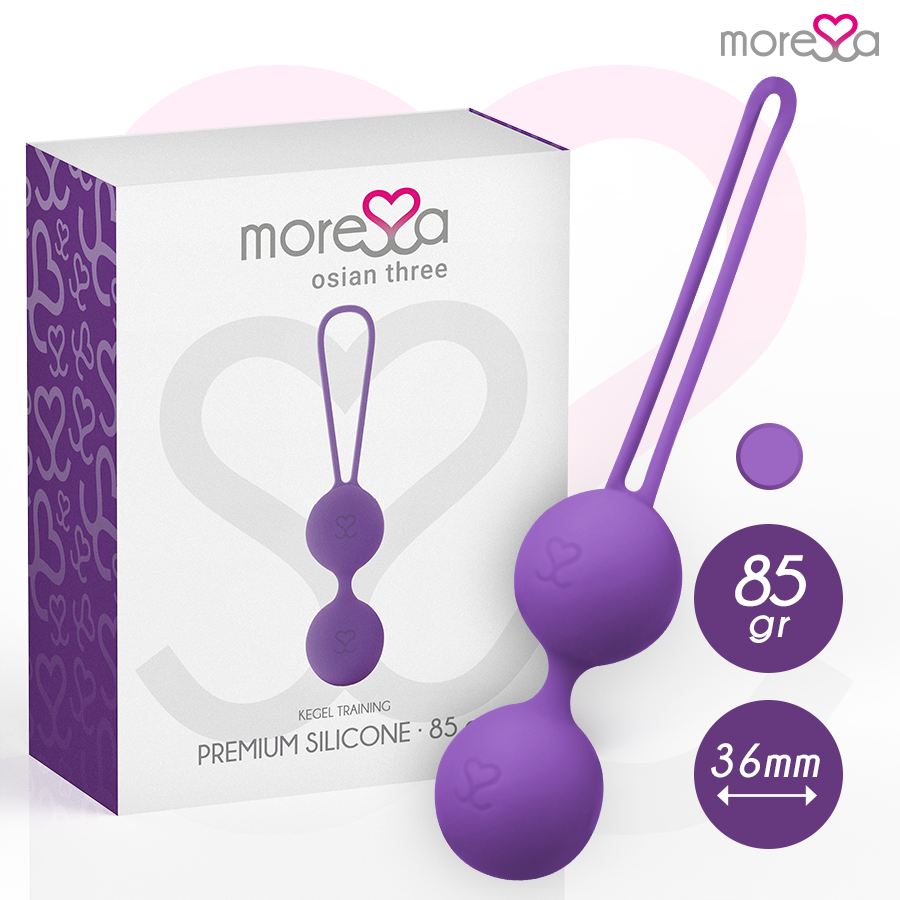 Sex toy osian tre premium silicone lilla di Moressa
