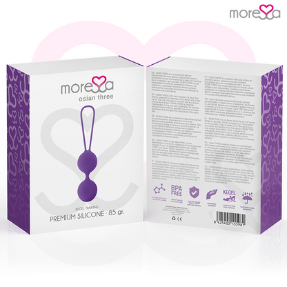 Sex toy osian tre premium silicone lilla di Moressa, immagine 7