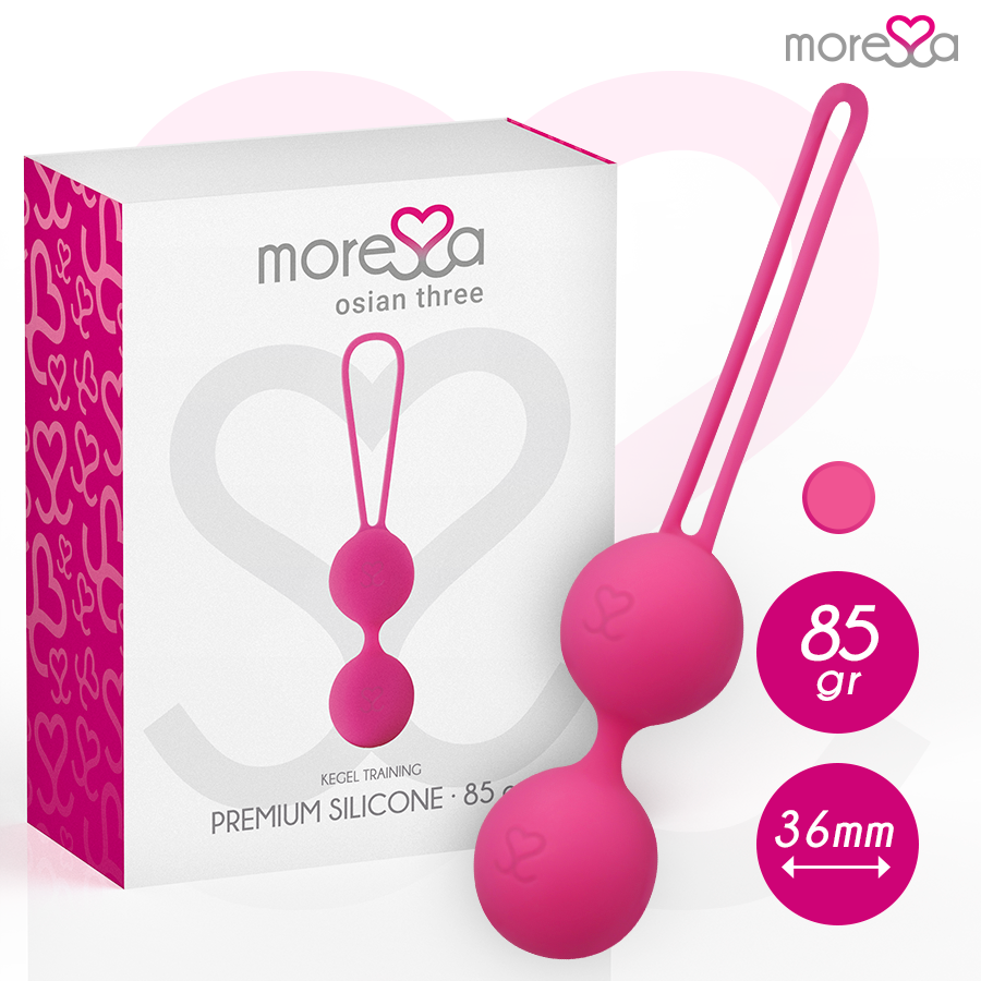 Sex toy osian tre premium silicone rosa di Moressa