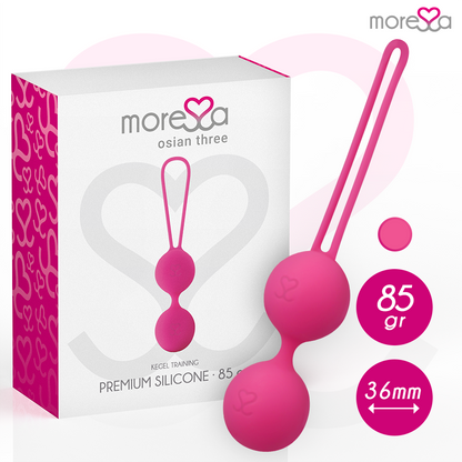 Sex toy osian tre premium silicone rosa di Moressa