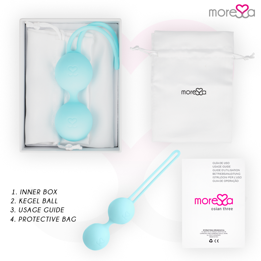 Sex toy osian tre silicone premium turchese di Moressa, immagine 6