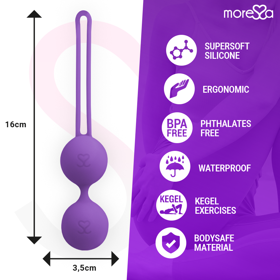 Sex toy osian due silicone premium lilla di Moressa, immagine 4
