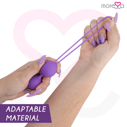 Sex toy osian due silicone premium lilla di Moressa, immagine 3