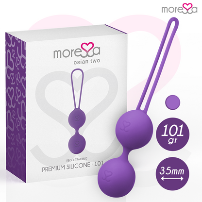 Sex toy osian due silicone premium lilla di Moressa