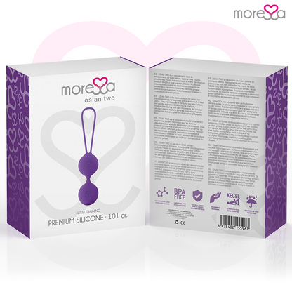 Sex toy osian due silicone premium lilla di Moressa, immagine 7