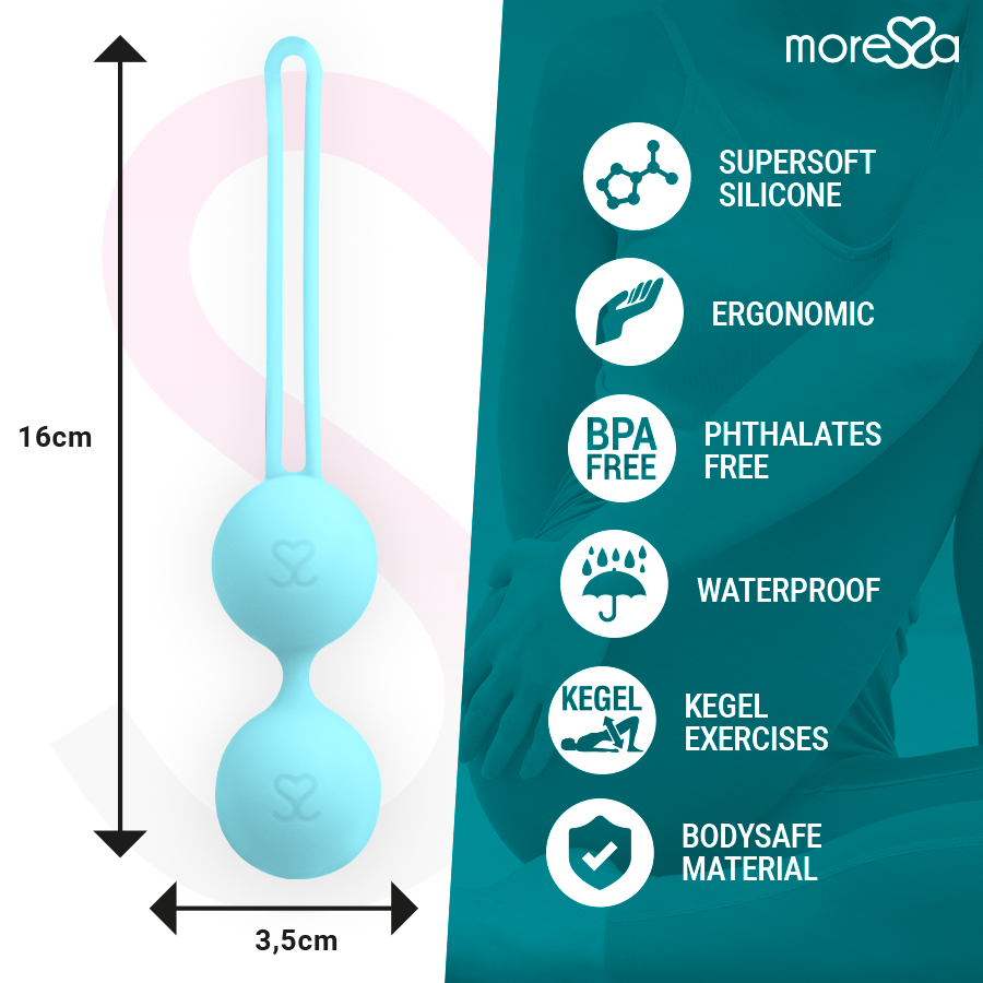 Sex toy osian due silicone premium turchese di Moressa, immagine 4