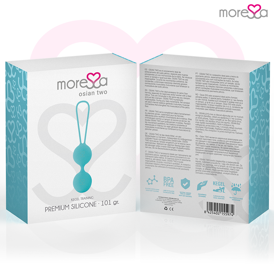 Sex toy osian due silicone premium turchese di Moressa, immagine 7