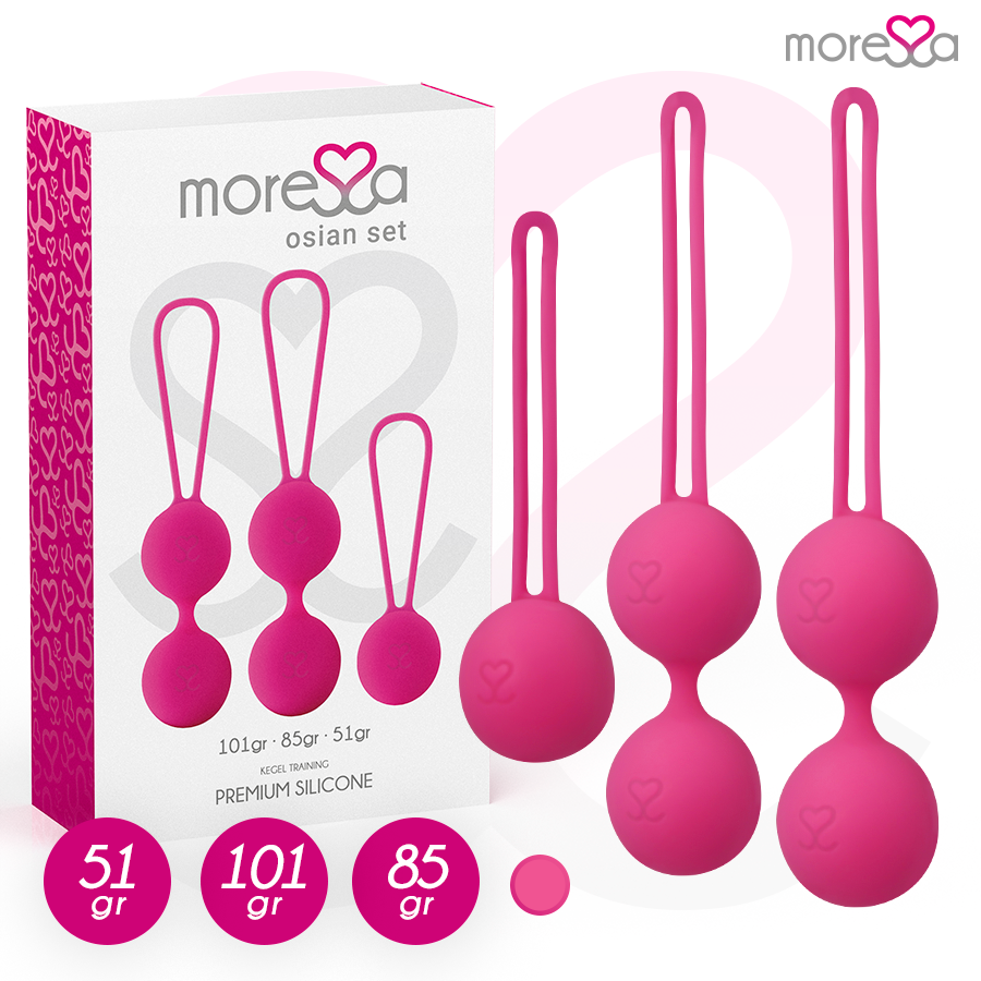 Set osian premium silicone rosa (osian one - 51 g | osian two - 101 g | osian three 85 g) di Moressa