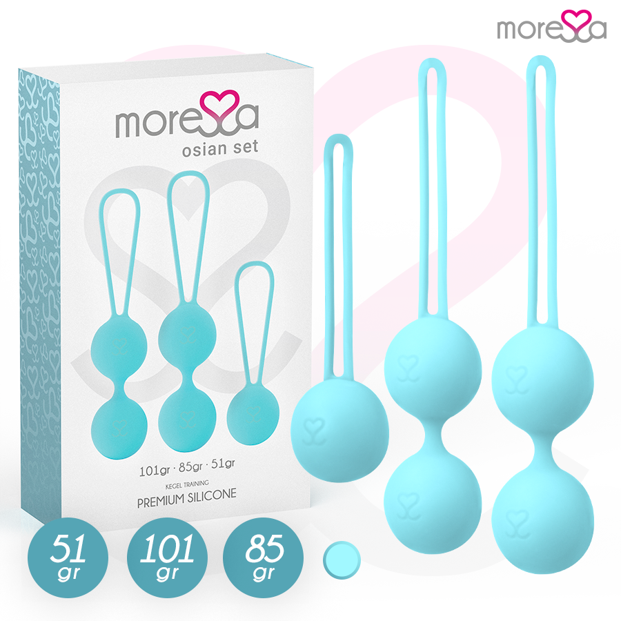 Set osian premium in silicone turchese di Moressa