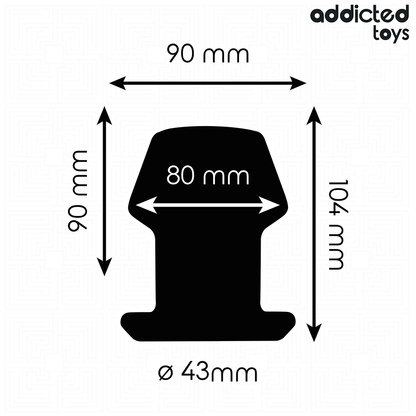 Plug Extreme hollow anal taglia L 10,4 cm di Addicted Toys, immagine 4