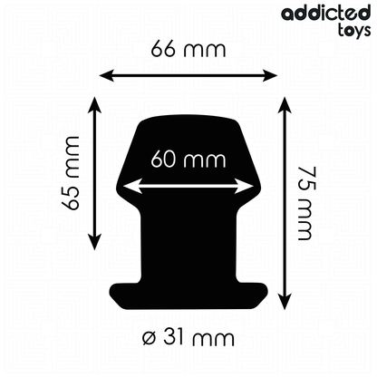 Plug Extreme hollow anal taglia S 7,5 cm di Addicted Toys, immagine 4