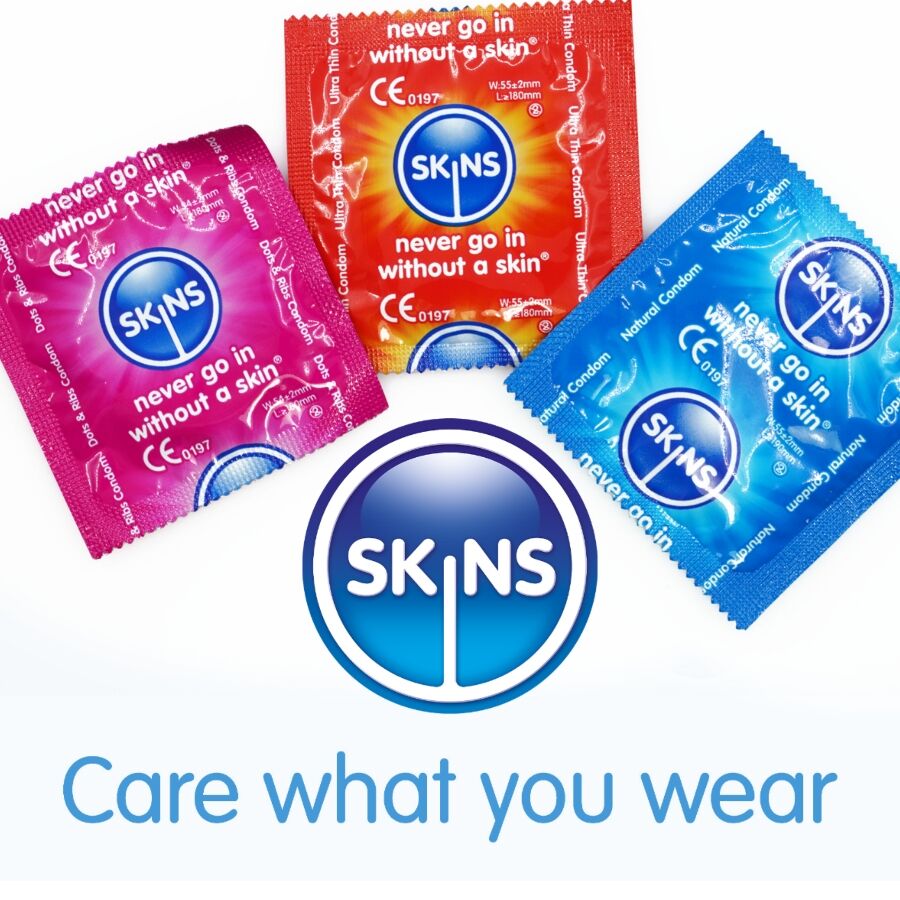 Preservativi confezione Assortita di premium conservanti 16 pezzi di Skins, immagine 3