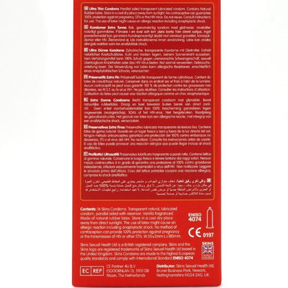 Preservativi ultra sottili premium confezione da 16 di Skins, immagine 4