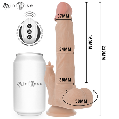 Ovetto vibrante Redford multifunzione realistico con vibrazione e telecomando su e giù 23 cm Ø 3,5 cm di Mr, immagine 2
