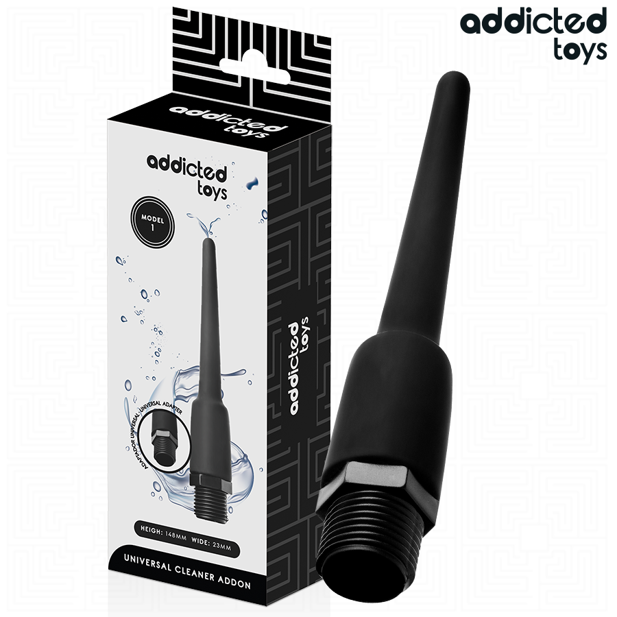 Sex toy anale Pulitore con adattatore universale modello 1 di Addicted Toys