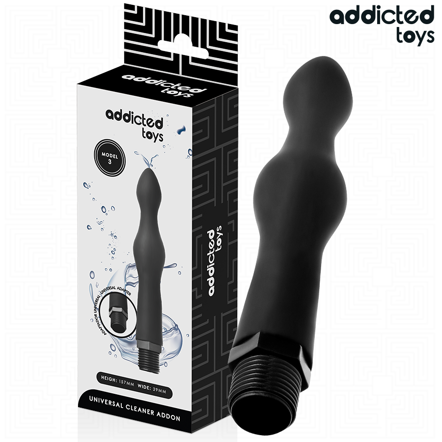 Sex toy anale Pulitore con adattatore universale modello 3 di Addicted Toys