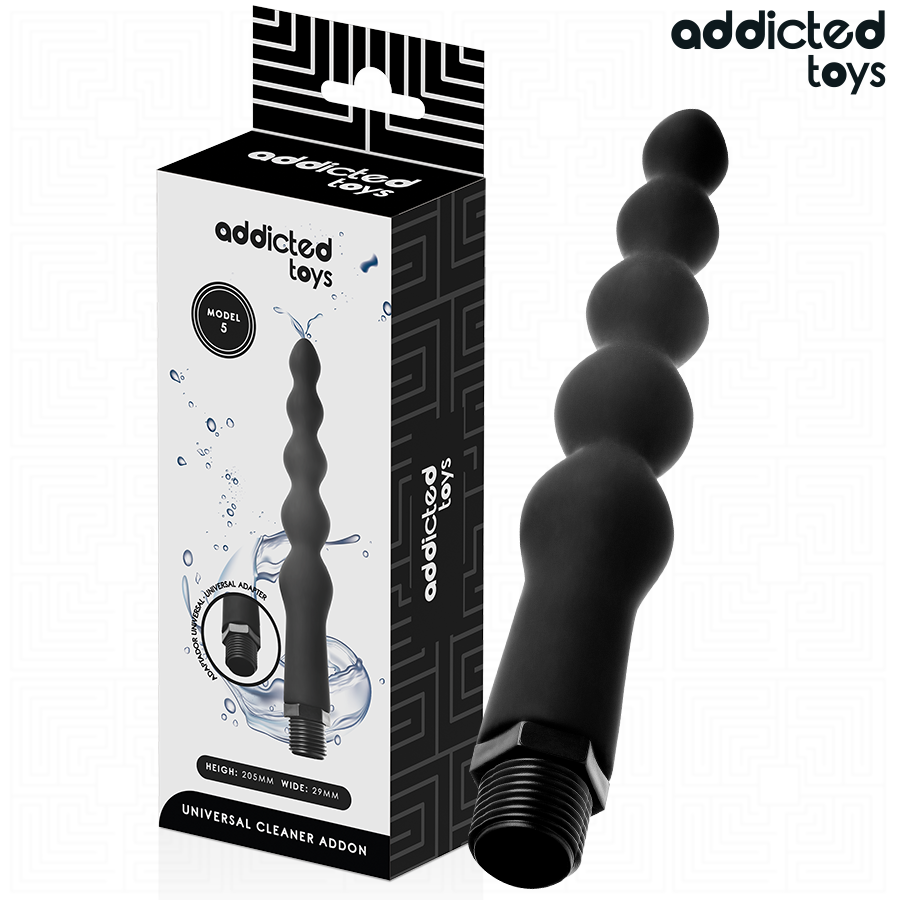 Sex toy anale Pulitore con adattatore universale modello 5 di Addicted Toys
