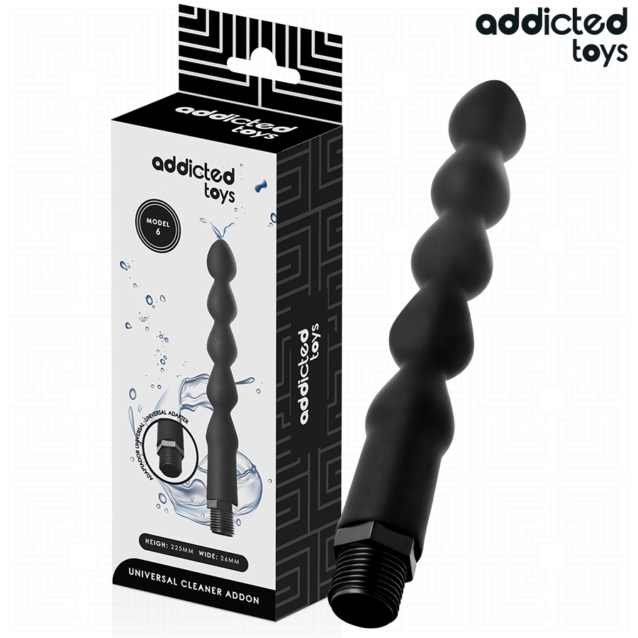 Sex toy anale Pulitore con adattatore universale modello 6 di Addicted Toys