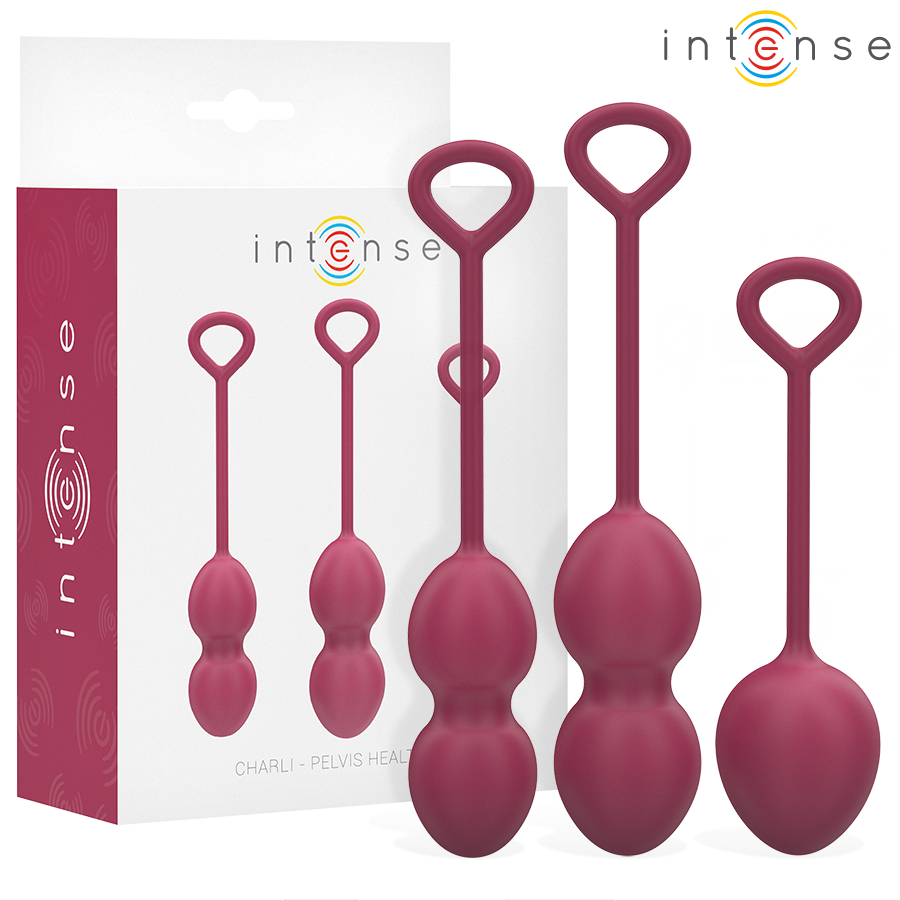 Kit palline kegel Charli bordeaux di Intense