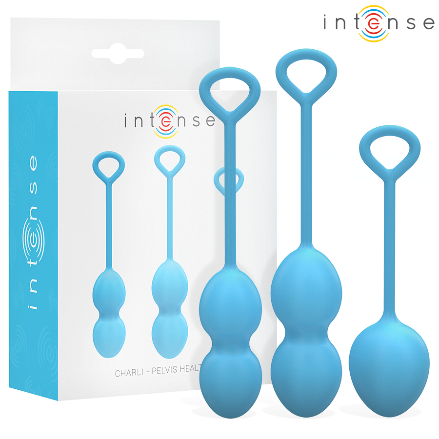 Kit palline kegel Charli blu di Intense