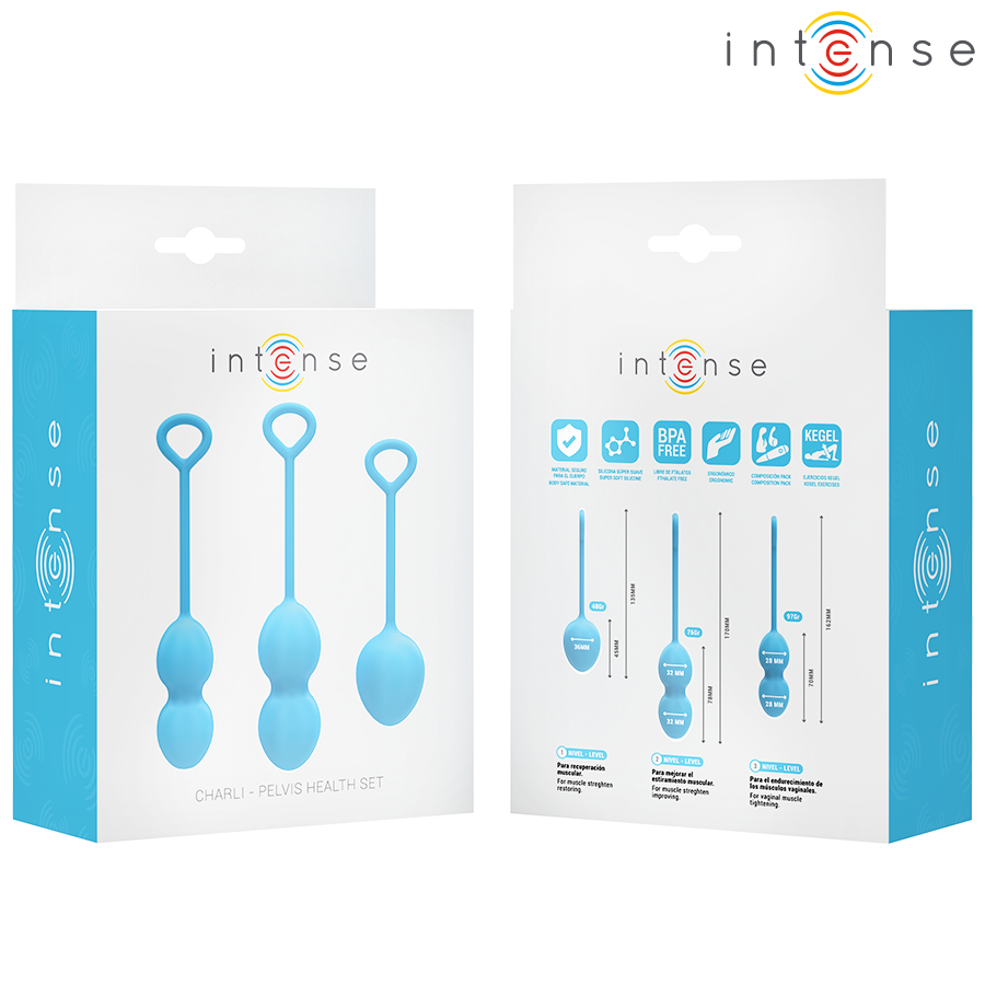Kit palline kegel Charli blu di Intense, immagine 7