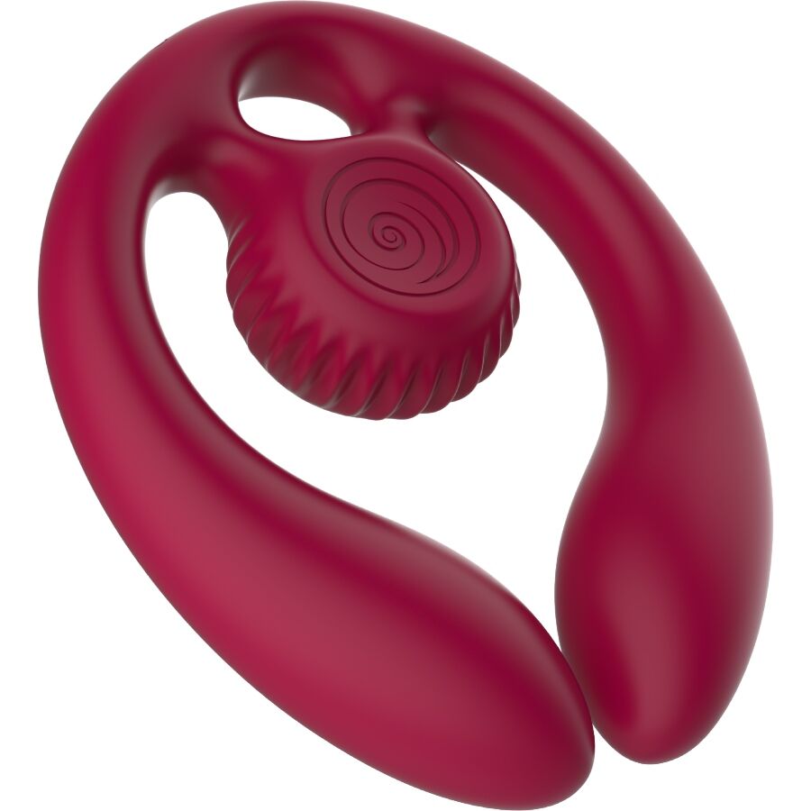 Stimolatore di coppia Gizi duo telecomando bordeaux di Snail Vibe, immagine 2