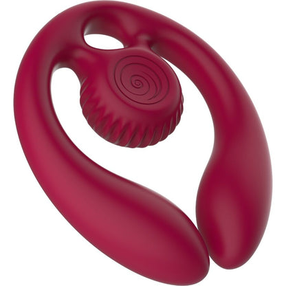 Stimolatore di coppia Gizi duo telecomando bordeaux di Snail Vibe, immagine 2