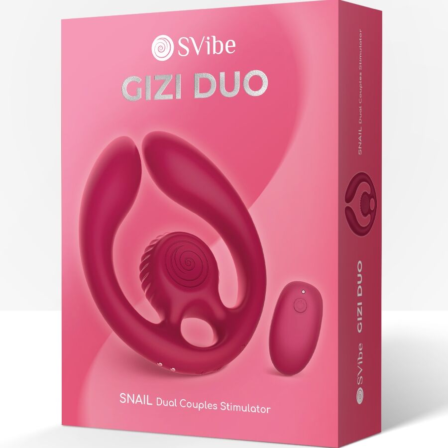 Stimolatore di coppia Gizi duo telecomando bordeaux di Snail Vibe, immagine 8