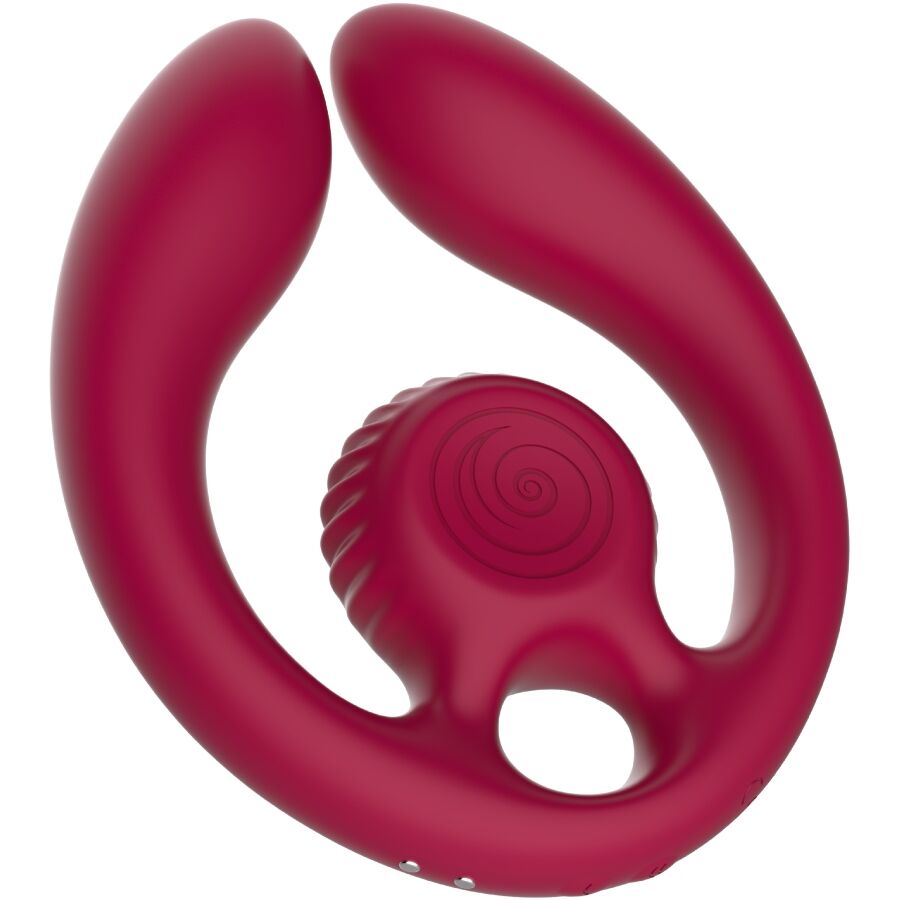 Stimolatore di coppia Gizi duo telecomando bordeaux di Snail Vibe