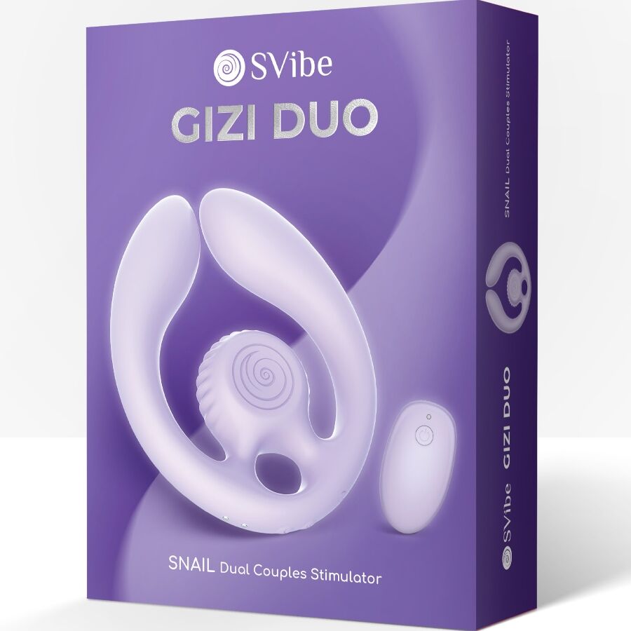 Stimolatore di coppia con telecomando Gizi duo lilla di Snail Vibe, immagine 8