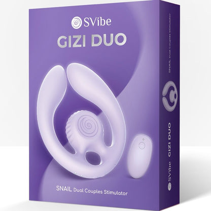 Stimolatore di coppia con telecomando Gizi duo lilla di Snail Vibe, immagine 8