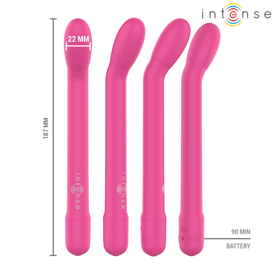 Stimolatore Karlie punto g ricaricabile rosa di Intense, immagine 3