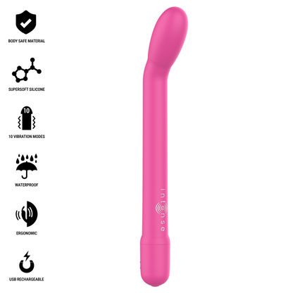 Stimolatore Karlie punto g ricaricabile rosa di Intense, immagine 2