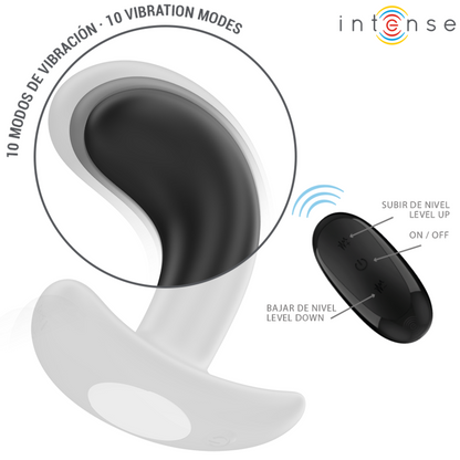 Plug Chandler anal 10 vibrazioni nero telecomando di Intense, immagine 5
