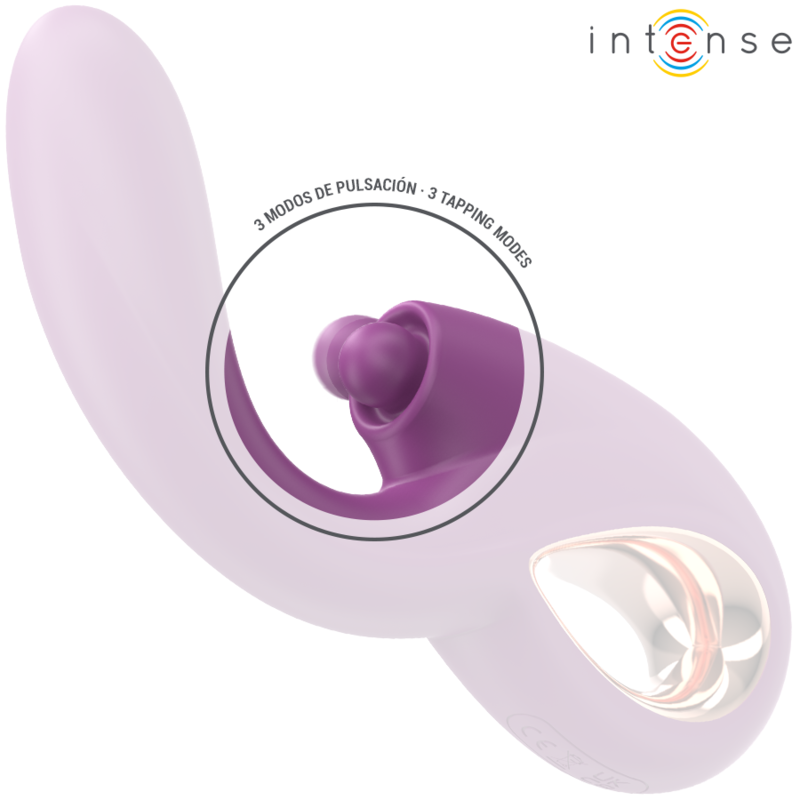Vibratore Lali multifunzione punto g tapping & Thrust & vibration viola di Intense, immagine 3