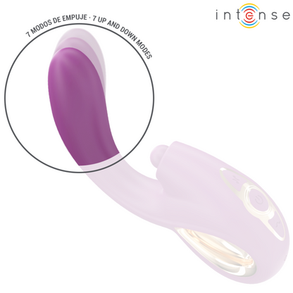 Vibratore Lali multifunzione punto g tapping & Thrust & vibration viola di Intense, immagine 4