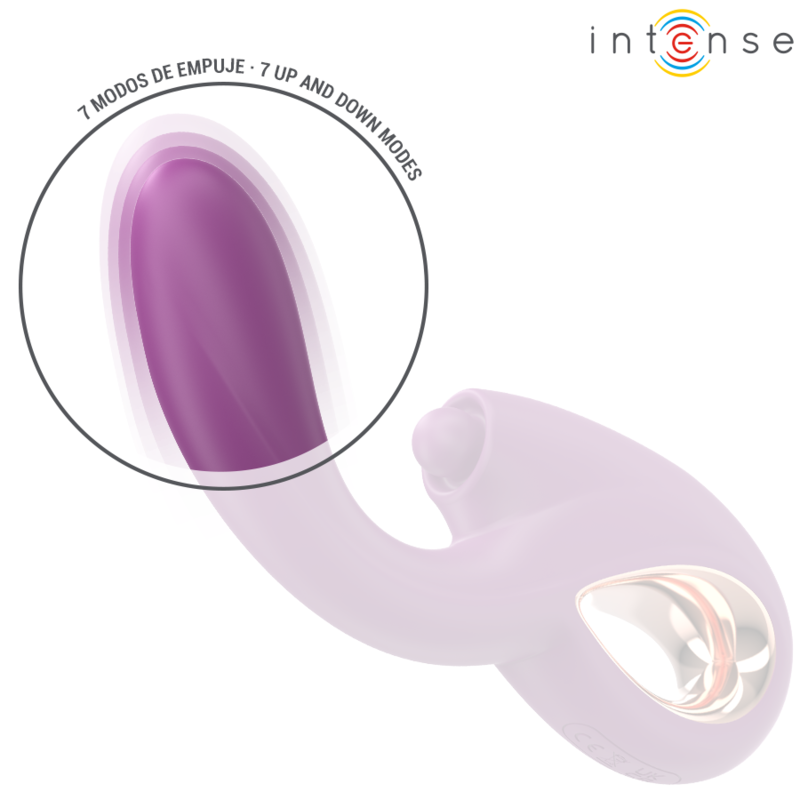 Vibratore Lali multifunzione punto g tapping & Thrust & vibration viola di Intense, immagine 5