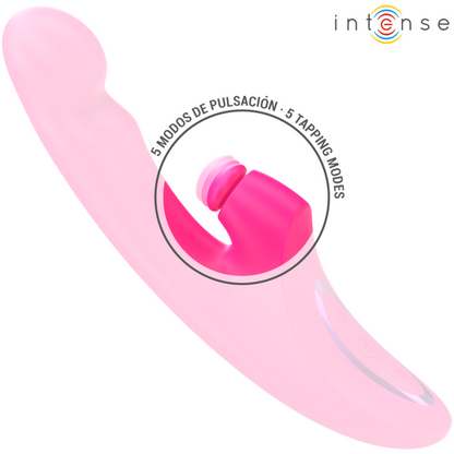 Vibratore Emi 13,5 cm multifunzione 3 in 1 10 vibrazioni rosa di Intense, immagine 6