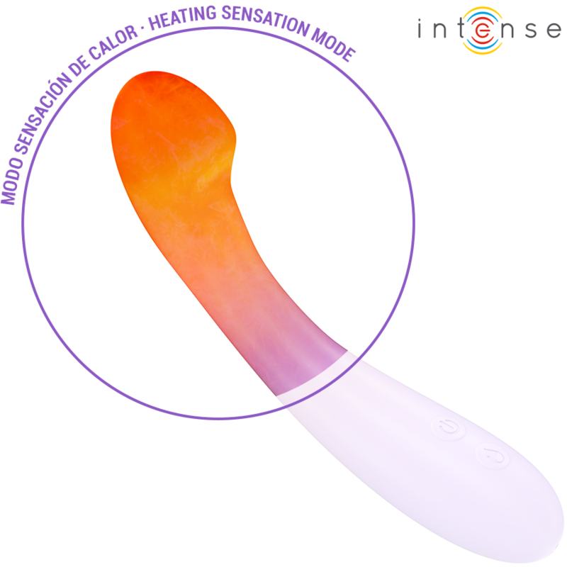 Vibratore Becky 19 cm Riscaldabile 7 vibrazioni viola di Intense, immagine 4